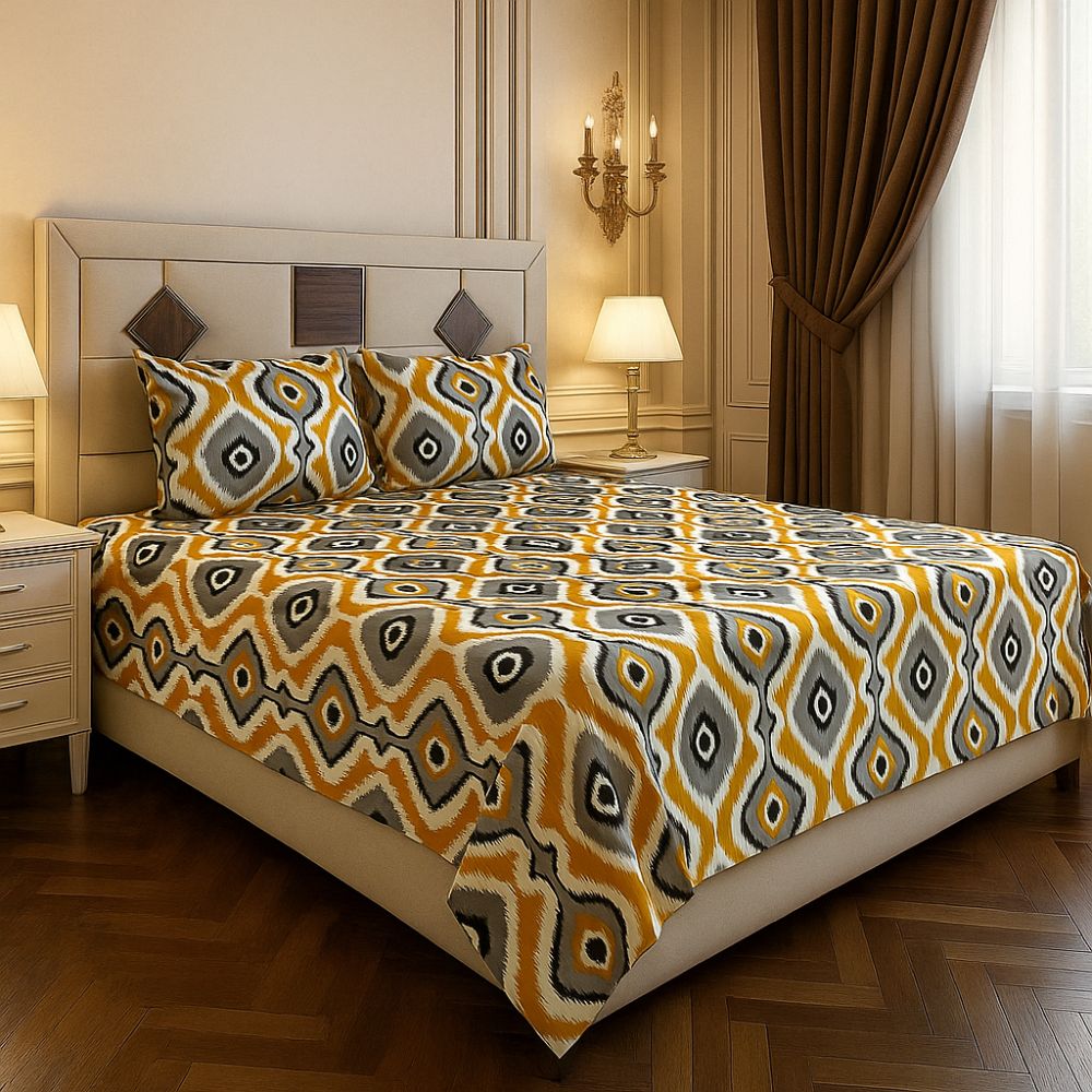 Heritage Ikat Fusion Bedsheet