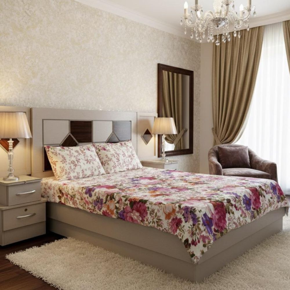 Blossom Garden Floral Bedsheet