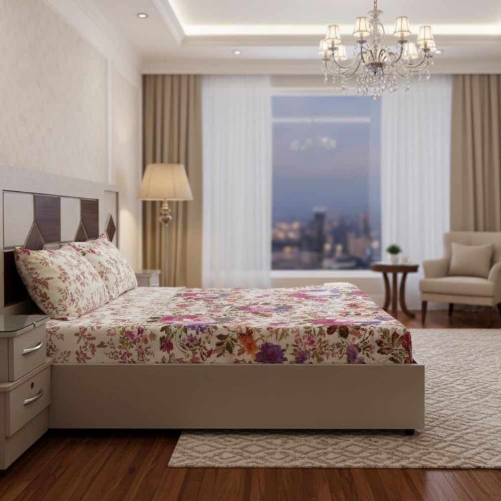 Blossom Garden Floral Bedsheet