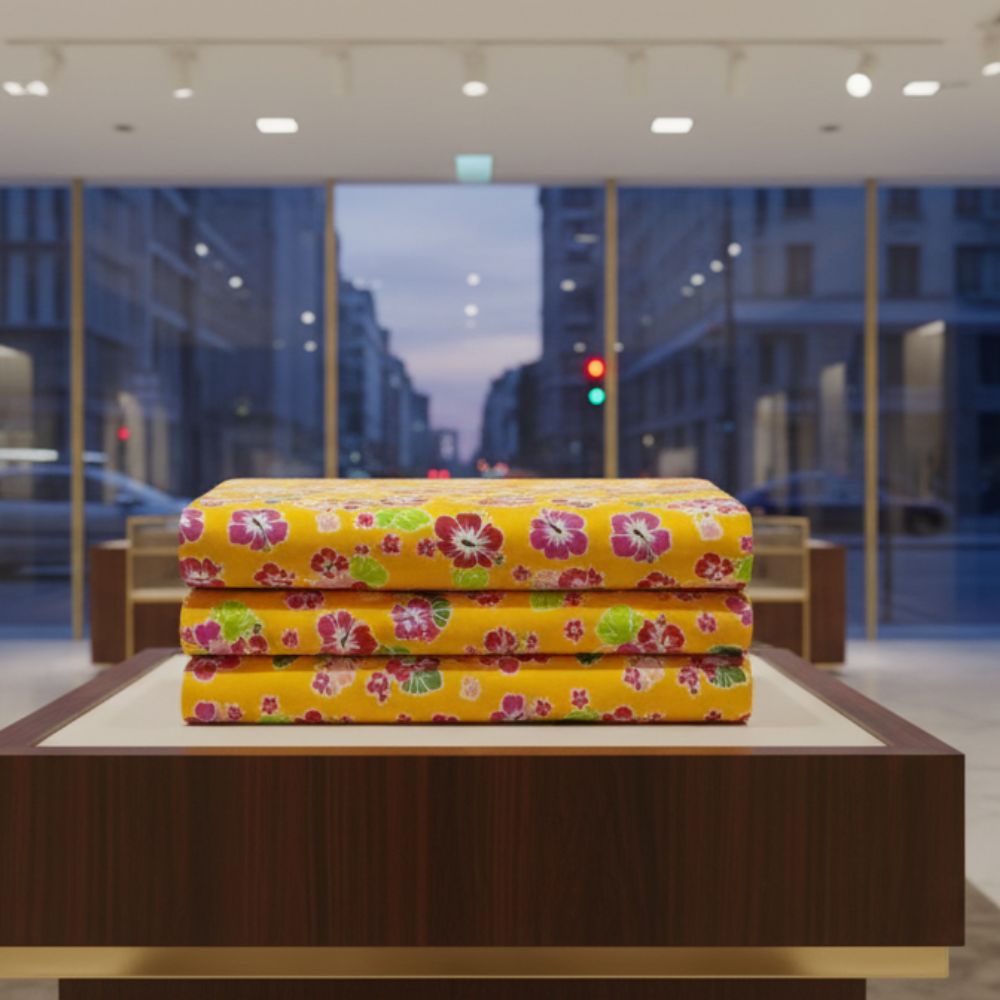 Golden Garden Printed Bedsheet